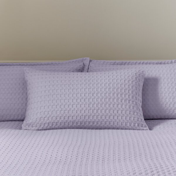 Emerson Waffle Duvet Cover and Pillowcase Set