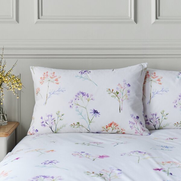 Springfield Floral Lilac Duvet Cover and Pillowcase Set