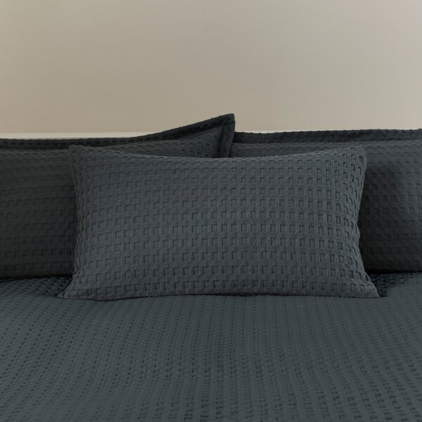 Emerson Waffle Duvet Cover and Pillowcase Set