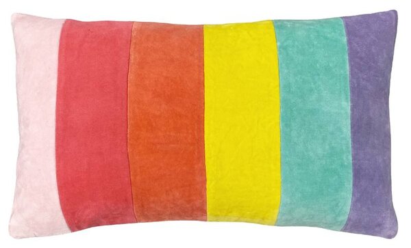 Rainbow Boudoir Filled Cushion 30cm x 50cm Pastels
