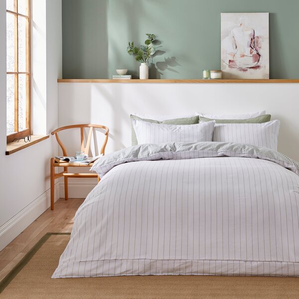 Fairford Ticking Stripe Duvet Cover & Pillowcase Set