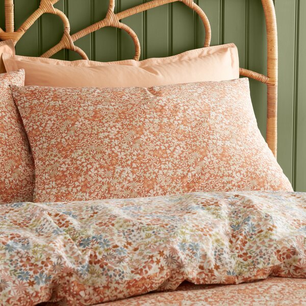 Libby Ditsy Ochre Duvet Cover and Pillowcase Set