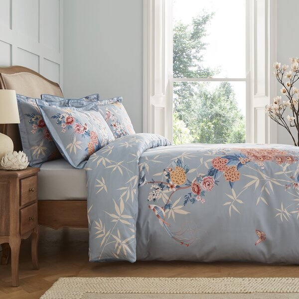 Dorma Love Bird Cotton Duvet Cover and Pillowcase Set