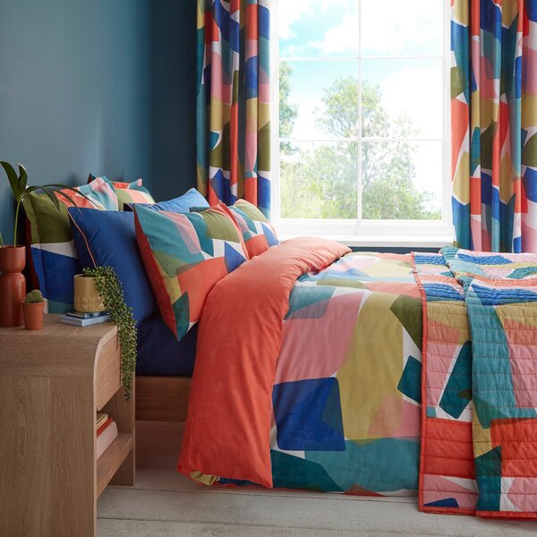 Elements Abstract Blocks Bedspread