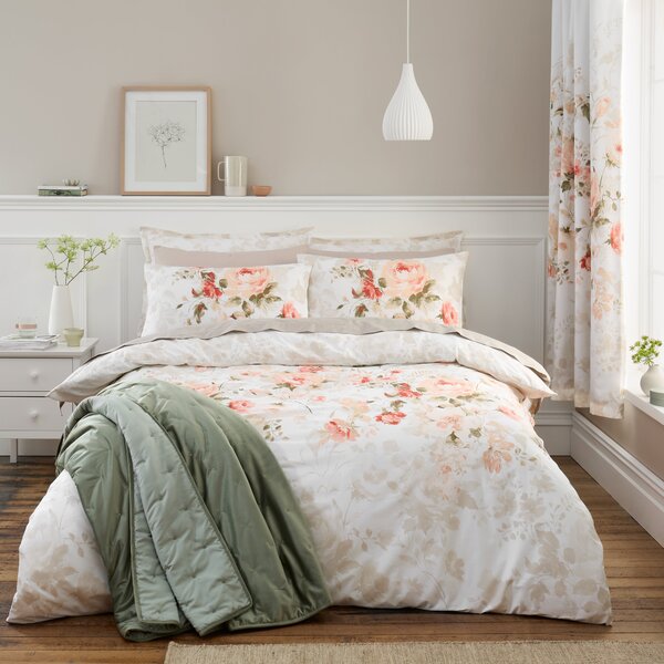 Evelyn Rose Coral Oxford Pillowcase