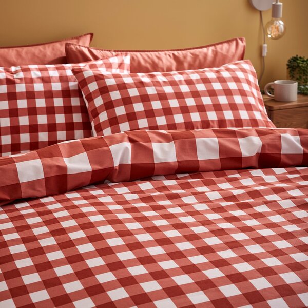 Ansley Gingham Duvet Cover & Pillowcase Set