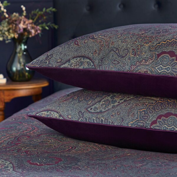 Dorma Paisley Jacquard 300 Thread Count Standard Pillowcase Pair