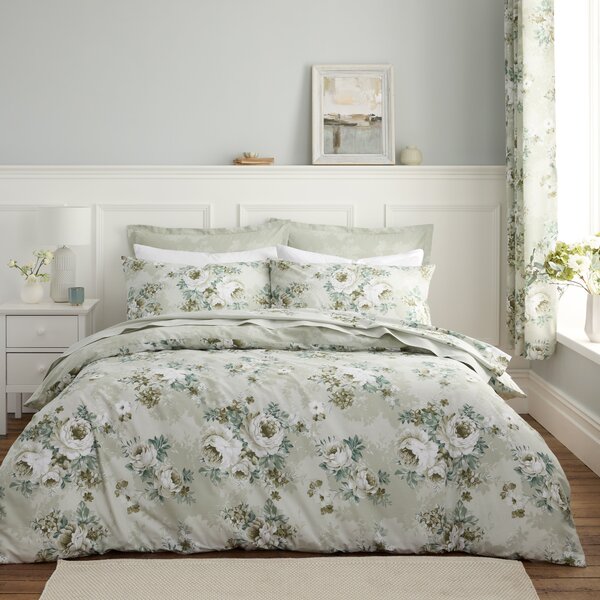 Darla Floral Sage Oxford Pillowcase