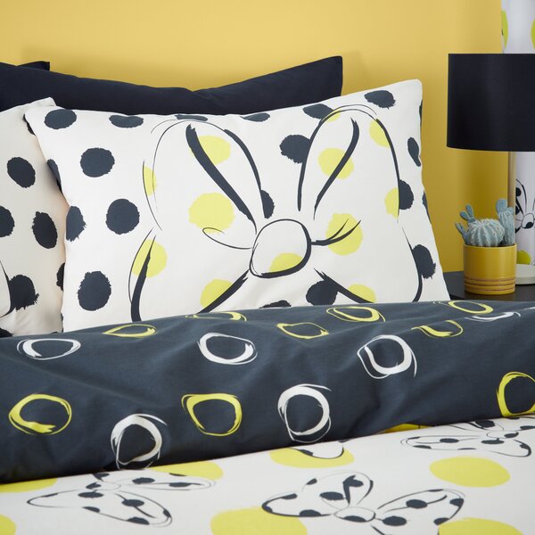 Minnie Yellow Duvet Cover and Pillowcase Set