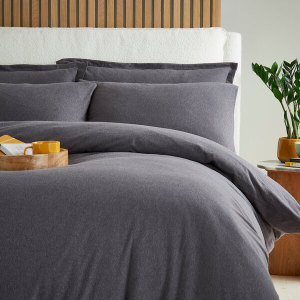 Elements Cotton Jersey Plain Duvet Cover & Pillowcase Set​