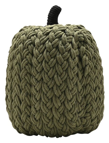 Knitted Pumpkin Ornament Green