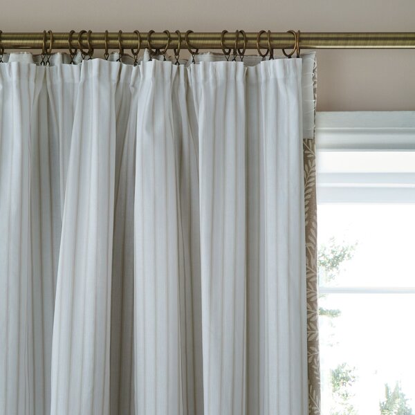 Twill Stripe Eyelet Curtain Linings