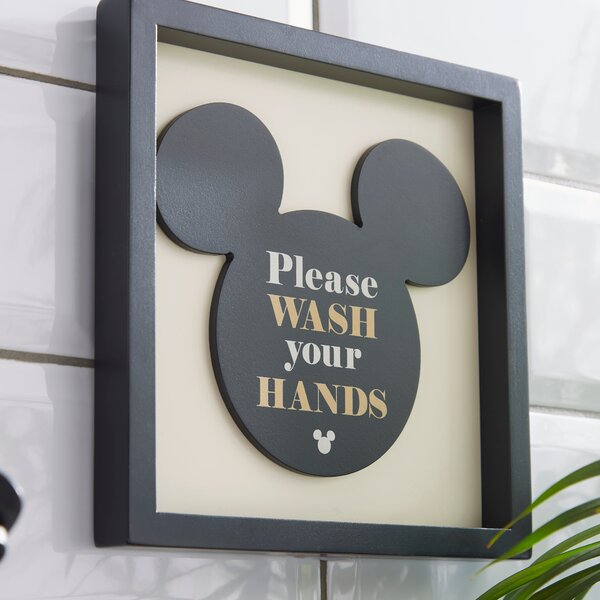 Disney Mickey Mouse Bathroom Wall Art