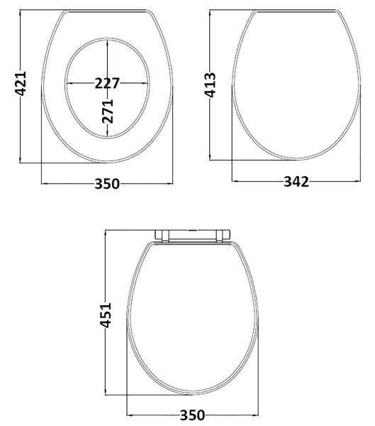 Classique Soft Close Wooden Toilet Seat