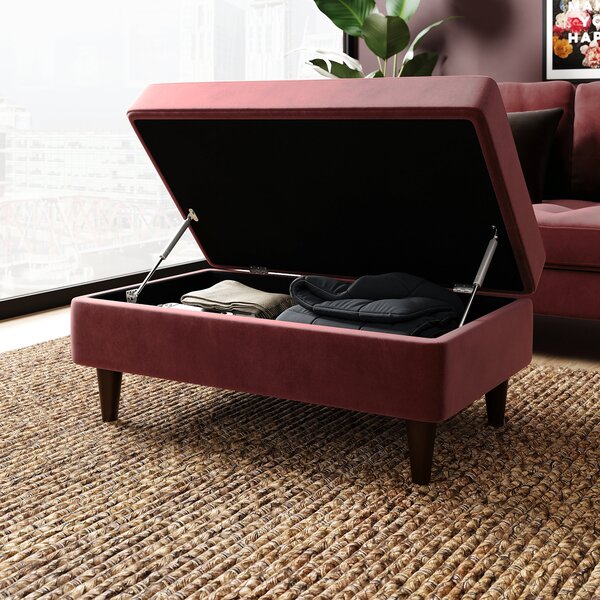 Zoe Velvet Footstool