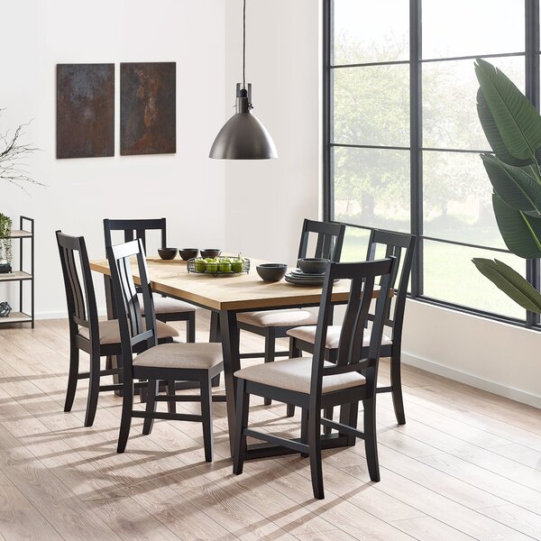 Hilton Set Of 2 Dining Chairs, Rubberwood