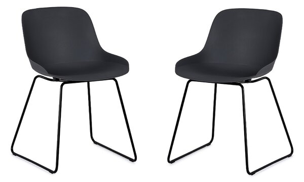 Rocco Set Of 2 Dining Chairs, Metal