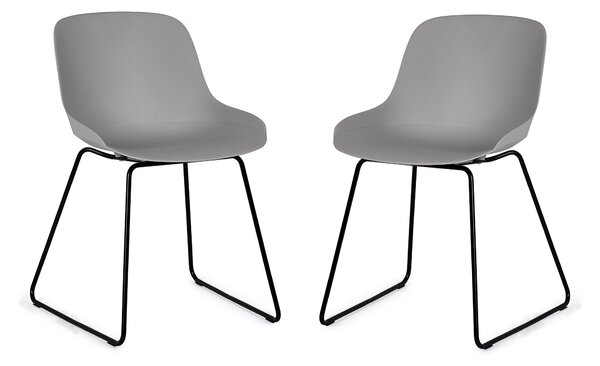 Rocco Set Of 2 Dining Chairs, Metal