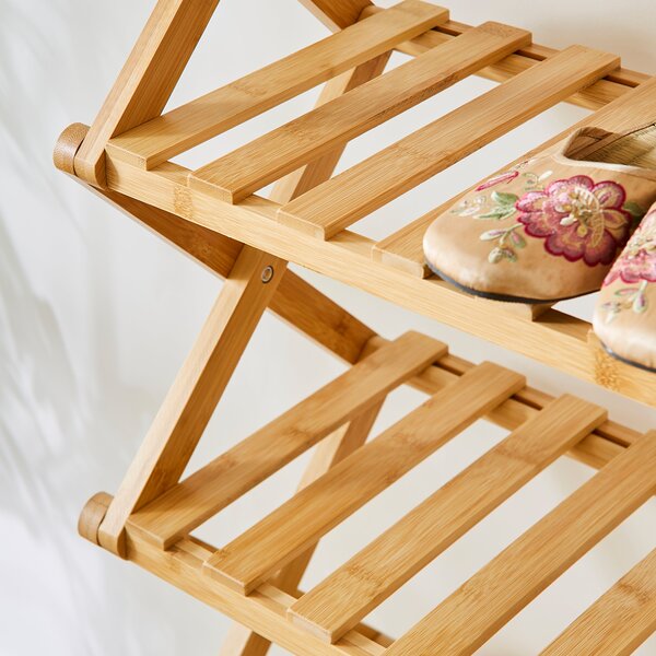 7 Tier Bamboo Shoe Rack