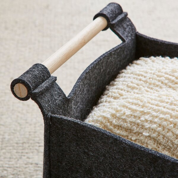 Set of 2 Felt Fabric Storage Box