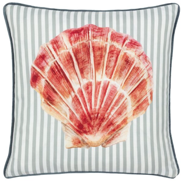 Evans Lichfield Salcombe Scallop Square Cushion