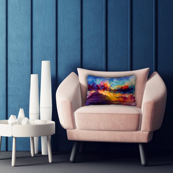 The Art Group Scott Naismith Cuillins Ridge Velvet Rectangle Cushion