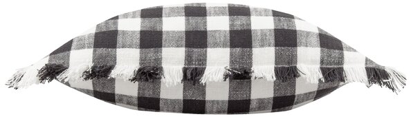 Yard Barton Check Cotton Square Cushion