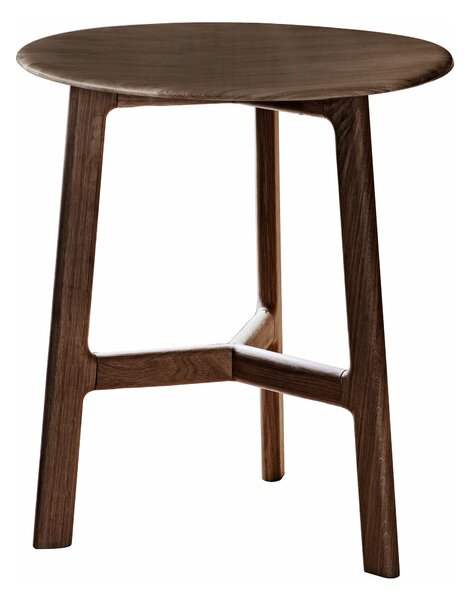 Mabie Walnut Round Side Table