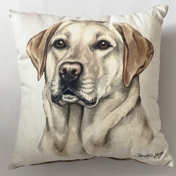 Christine Varley Labrador Square Cushion