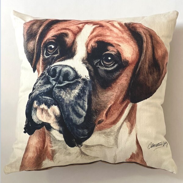 Christine Varley Boxer Square Cushion