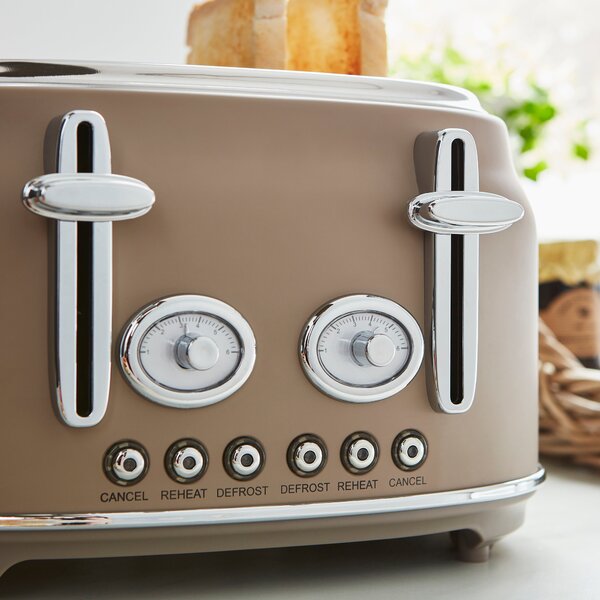 Retro Matt Mole 4 Slice 1750W Toaster