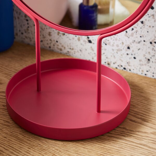 Elements Free Standing Dressing Table Mirror with Tray