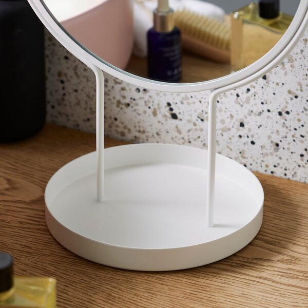 Elements Free Standing Dressing Table Mirror with Tray