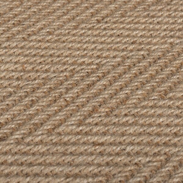 Embroidered Herringbone Border Runner