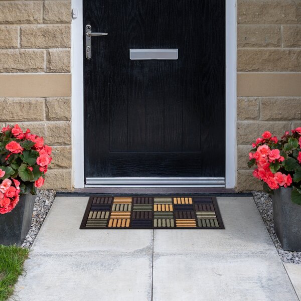 Scrape N Sorb Squares Outdoor Doormat