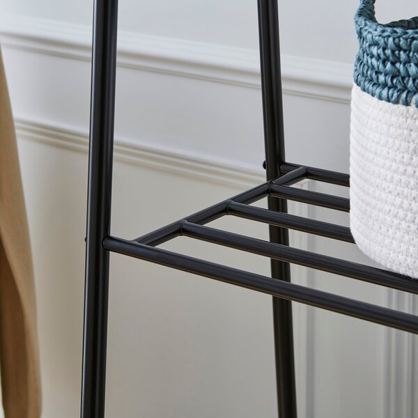 Multifunctional Metal Clothes Rail with Shelves