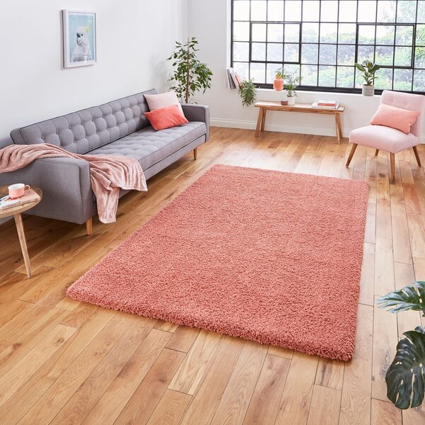 Sierra 9000 Shaggy Rug Peach