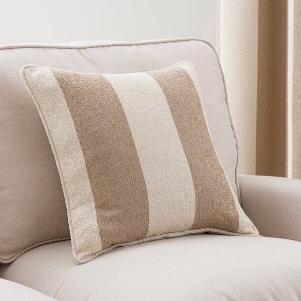 Boucle Stripe Square Cushion