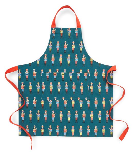 Catherine Lansfield Christmas Nutcracker Cotton 70cm x 80cm Apron Green