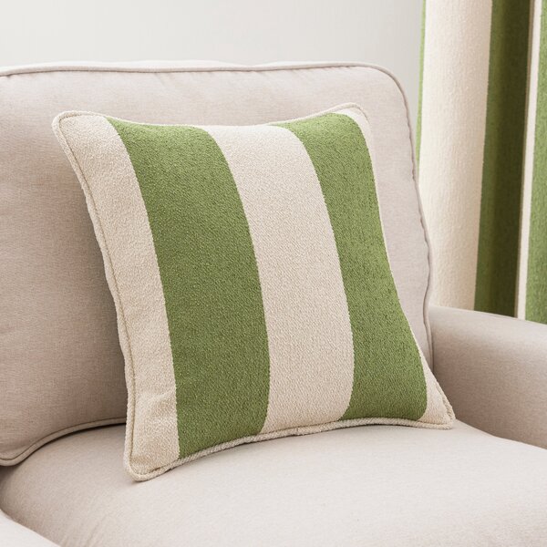 Boucle Stripe Square Cushion