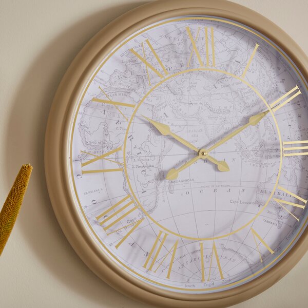 Maps Wall Clock