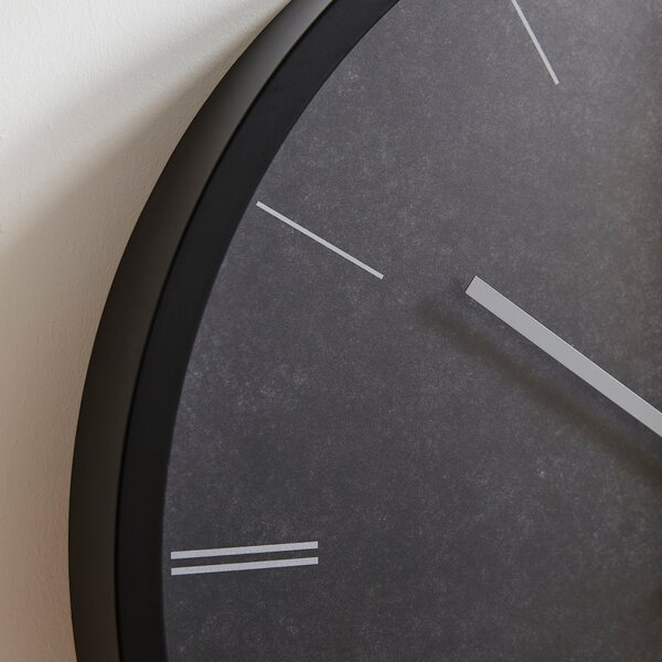 Concrete Effect Round Wall Clock