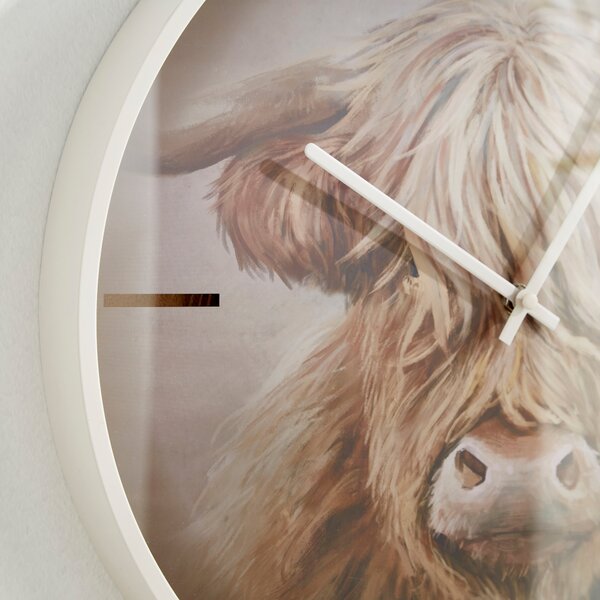 Highland Cow Wall Clock