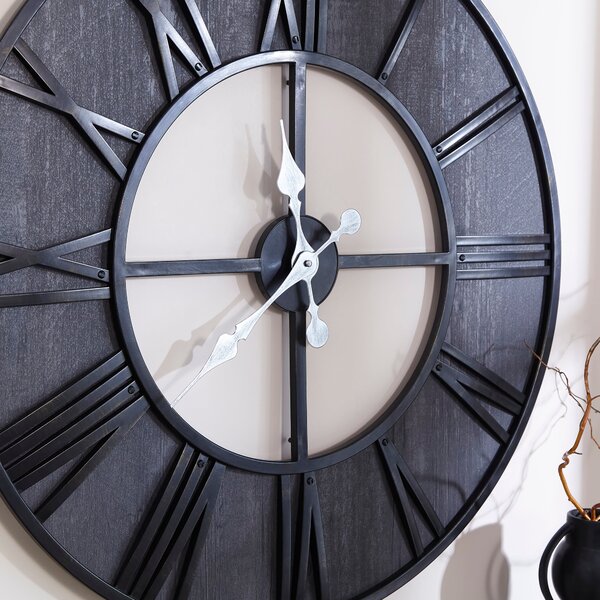 Fulton Industrial Skeleton Wall Clock