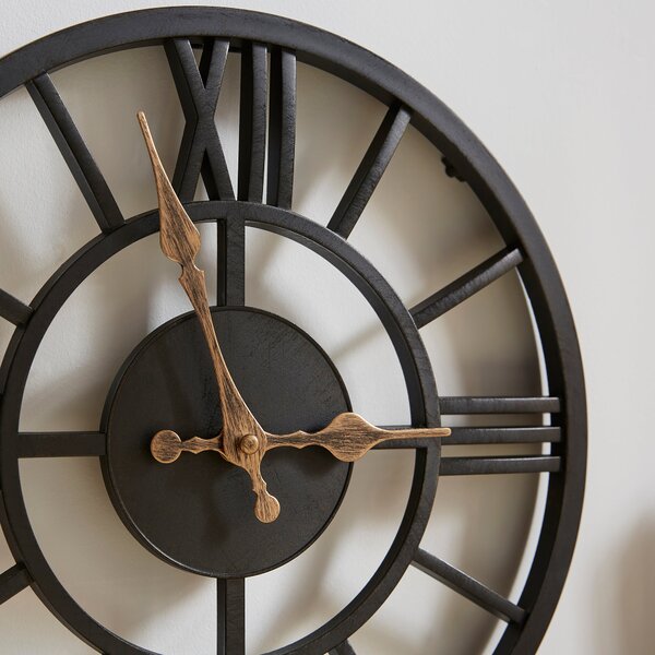 Skeleton Industrial Indoor Outdoor Wall Clock