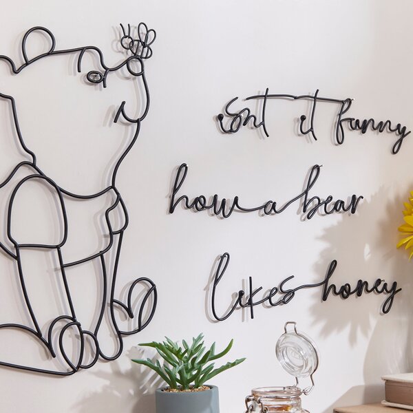 Disney Winnie the Pooh Wire Wall Art