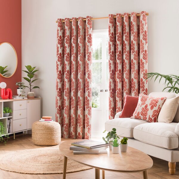 Annika Cut Velvet Eyelet Curtains