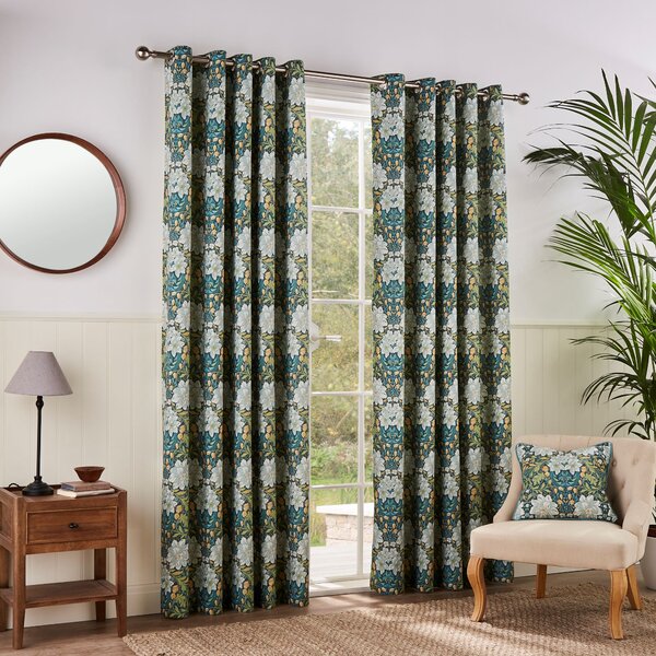 Loretta Floral Eyelet Curtains