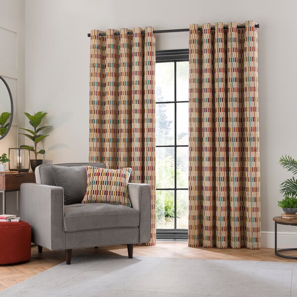 Pelosa Cut Velvet Eyelet Curtains