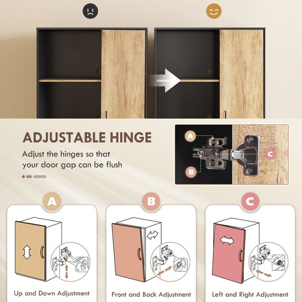HOMCOM Tall Kitchen Cupboard, Freestanding Kitchen Pantry Cabinet with Adjustable Shelves, Drawers and Soft Close Door, 160cm